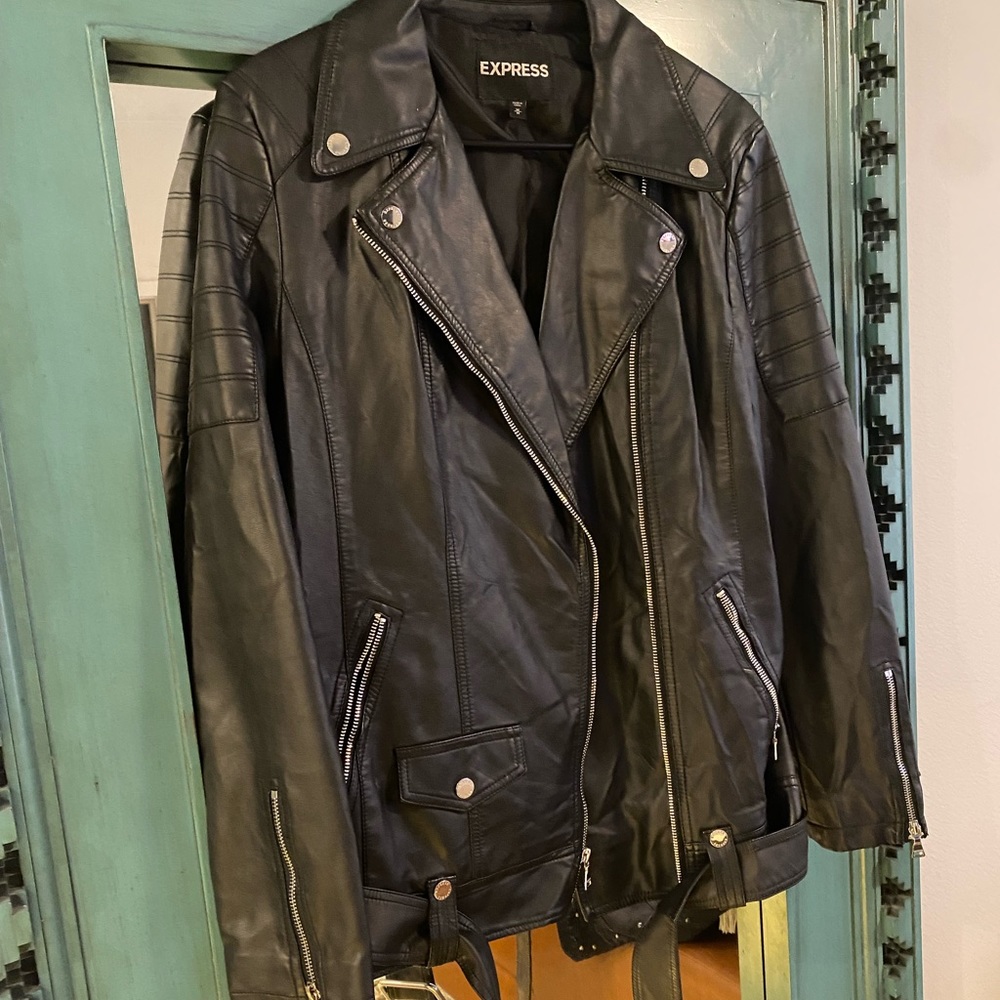 Express Motorcycle Leather Jacket